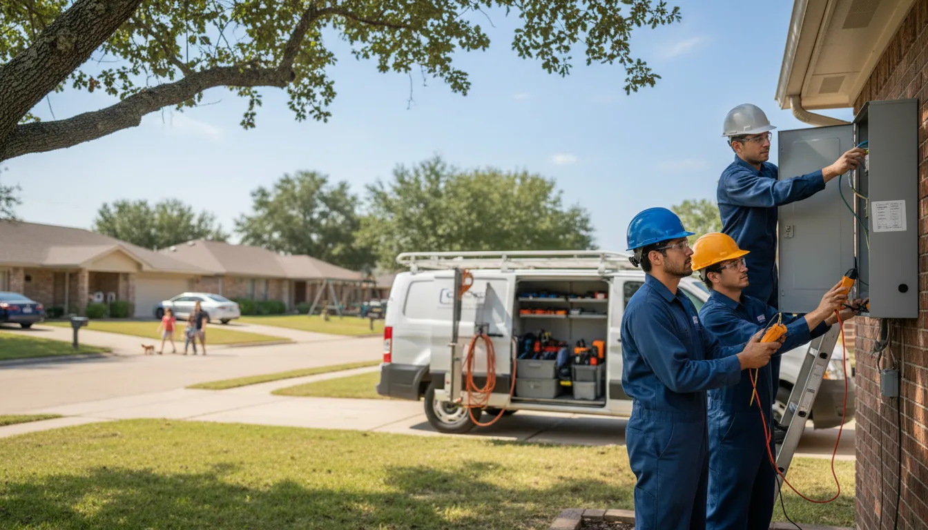 Certified electrician providing emergency electrical services in Bellaire, TX